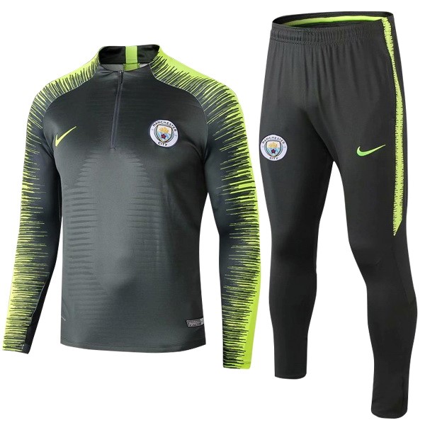 Chandal Del Manchester City 2018-2019 Verde Fluorescente